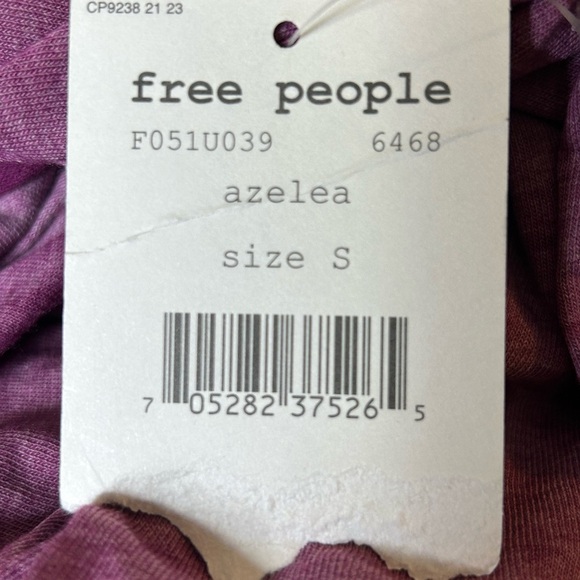 New FREE PEOPLE Beach Keep Me Burnout Tee Shirt Top Blouse Boho Azelia Small - Picture 7 of 8